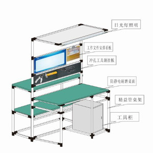 【防静电工作台 精益管工作台 工作台生产