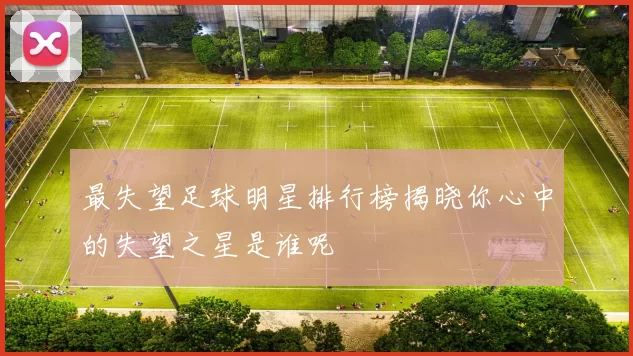 最失望足球明星排行榜揭晓你心中的失望之星是谁呢